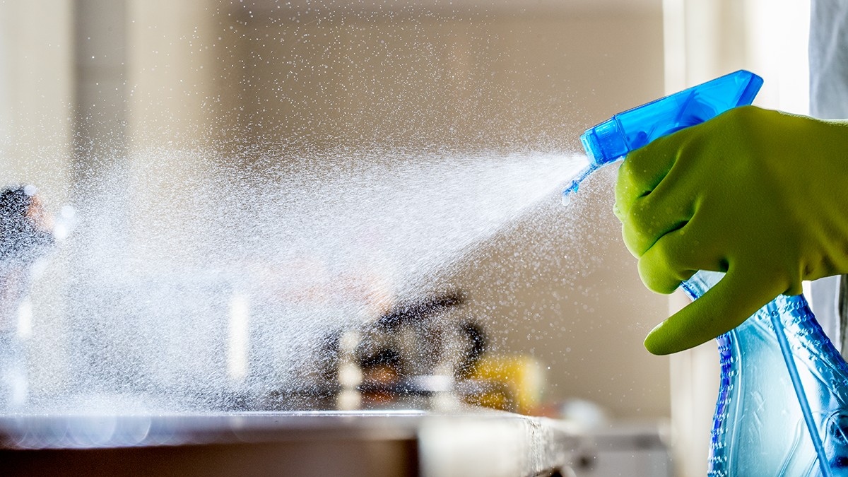 Read the full cleaning product directions: Use bleach with the specified precautions