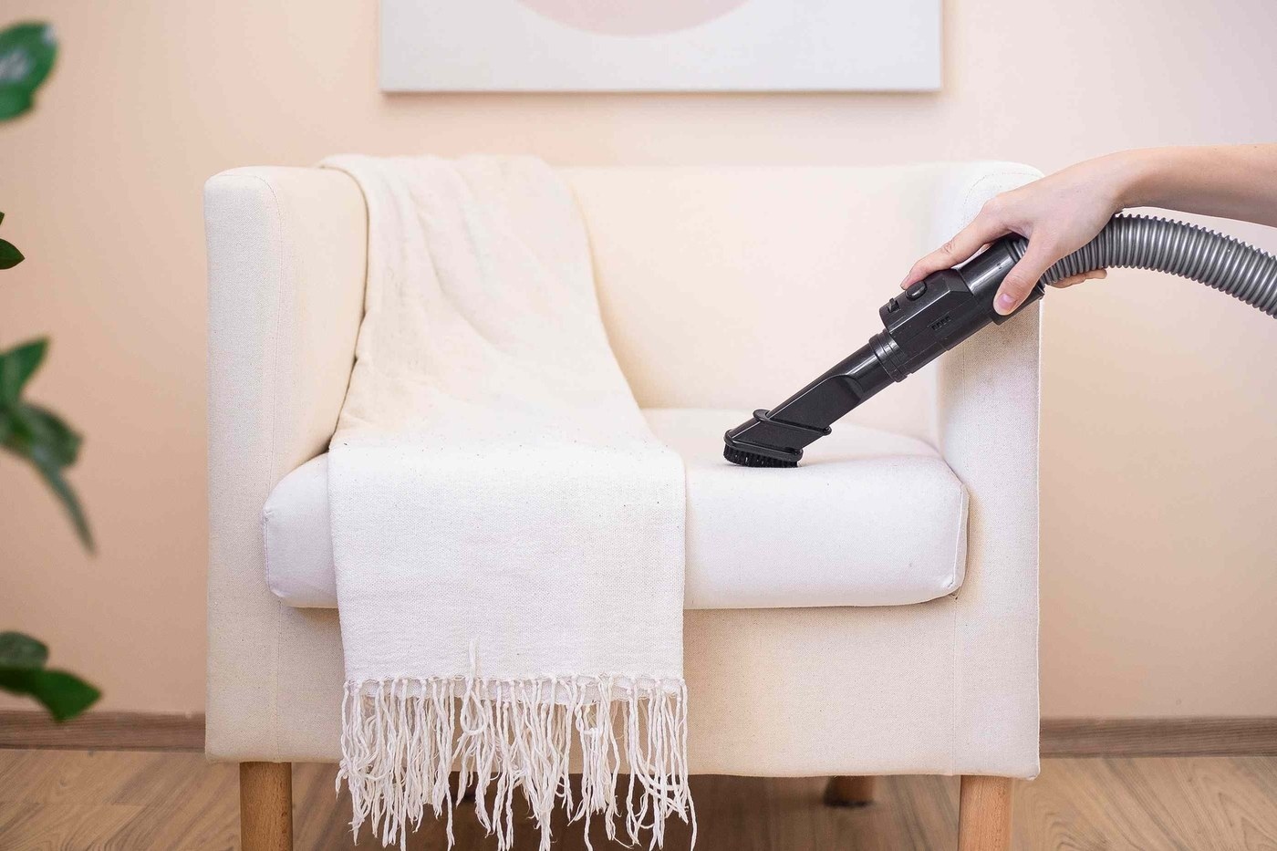 Spot test a suitable cleaning method first: Inspect a hidden upholstery area before treatment