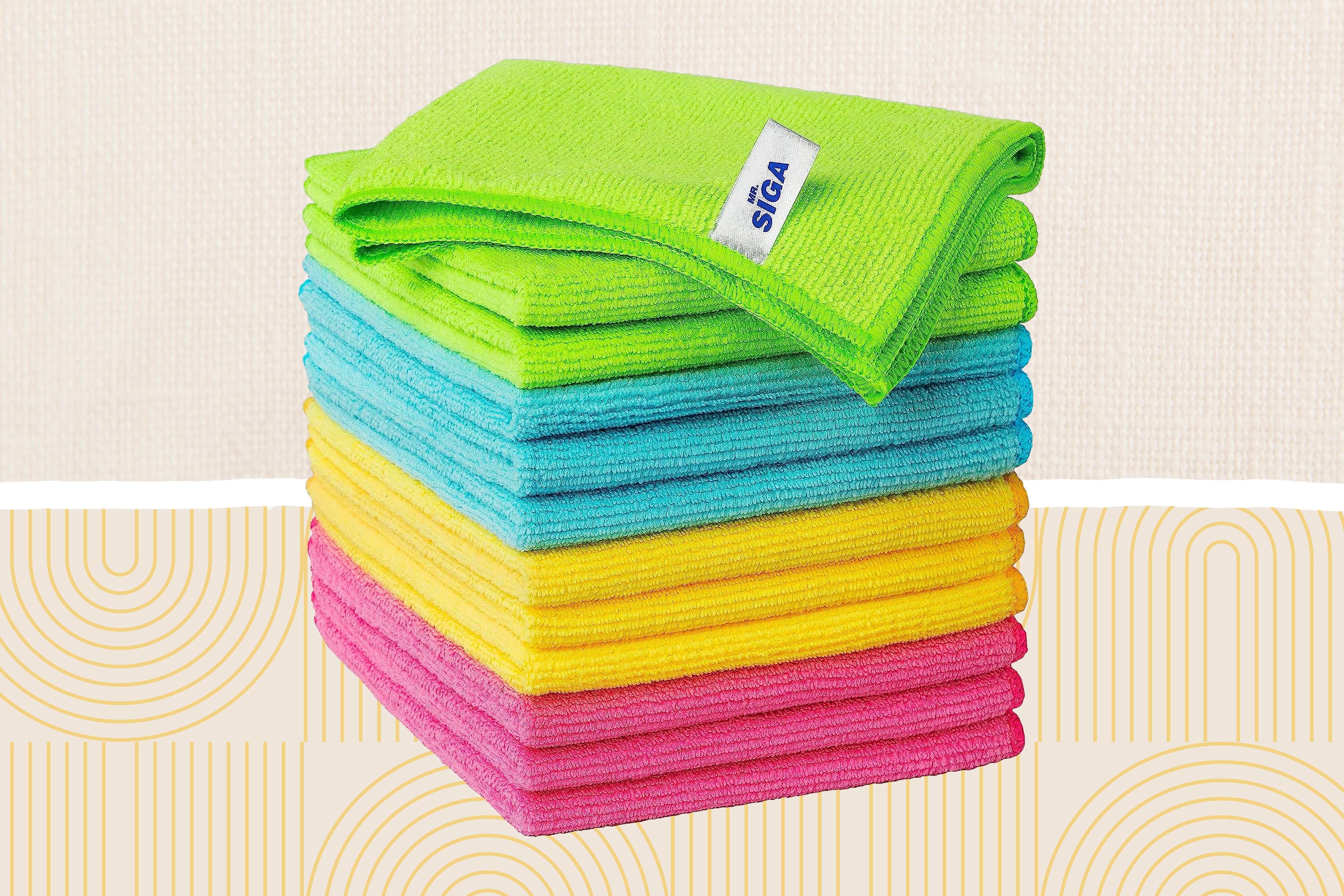 Choose microfiber cloths by their intended task: Choose a cleaning cloth for its surface