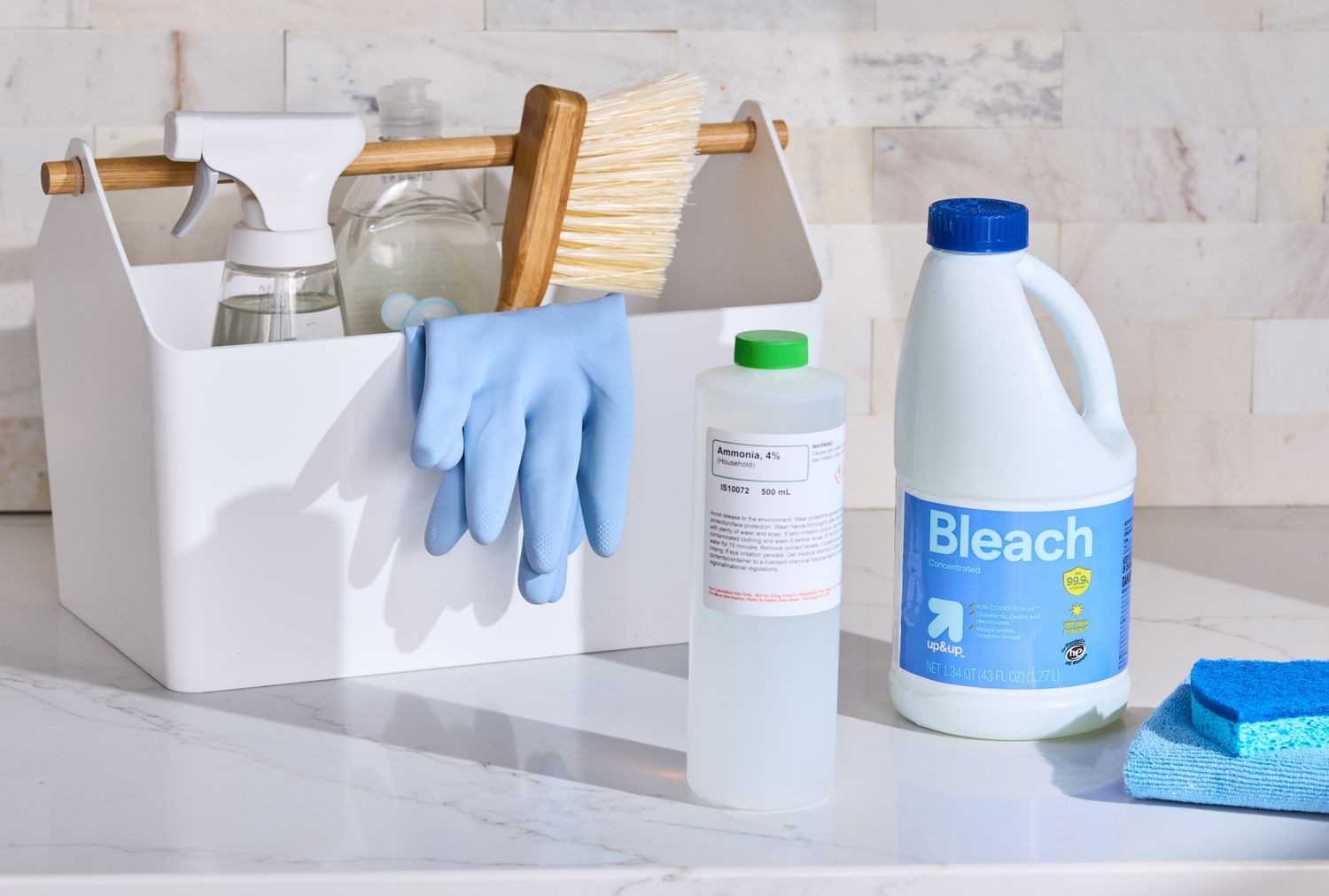 Keep incompatible cleaning products apart: Recognize hidden ammonia in cleaners