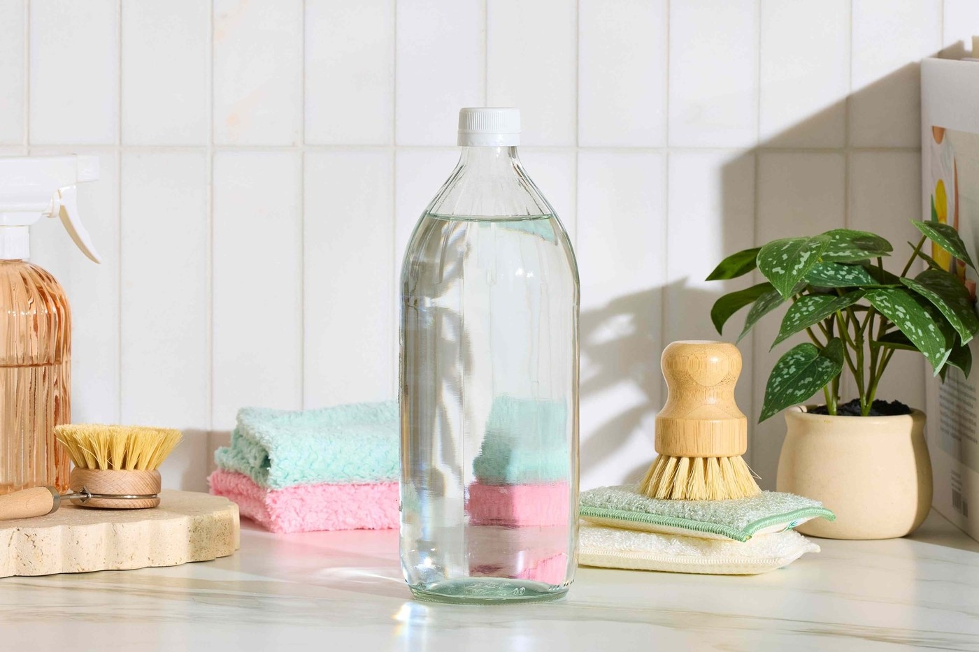 Clean and reset the entryway: Clean entryway residue without damaging the finish