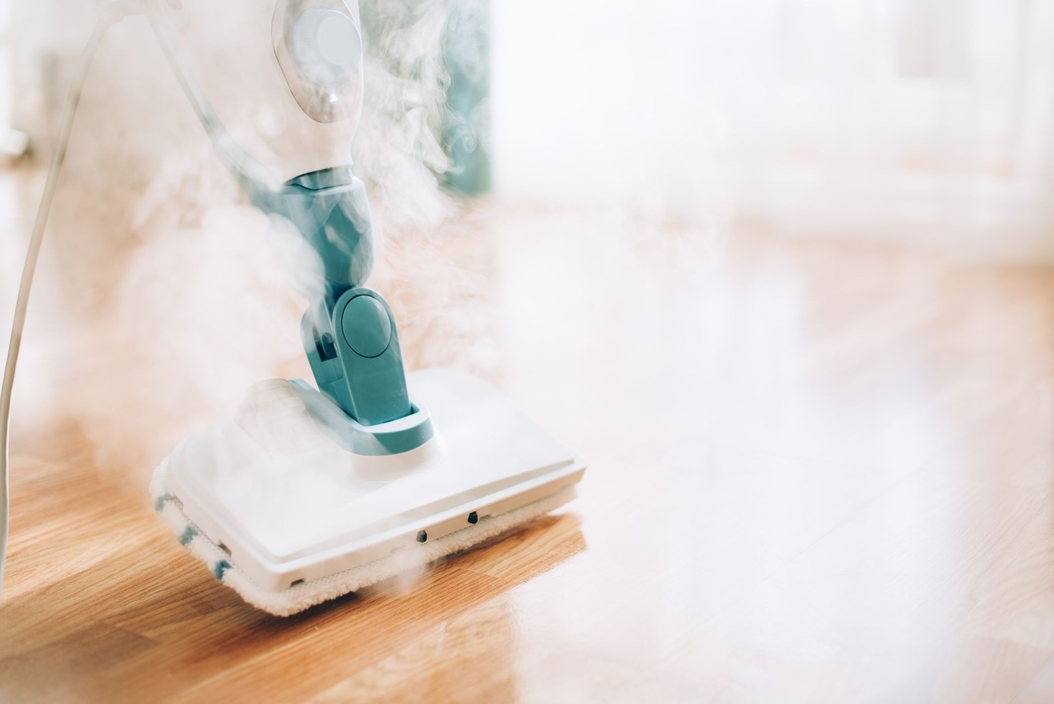 Compare dry wet and steam mops: Check floor approval before choosing steam