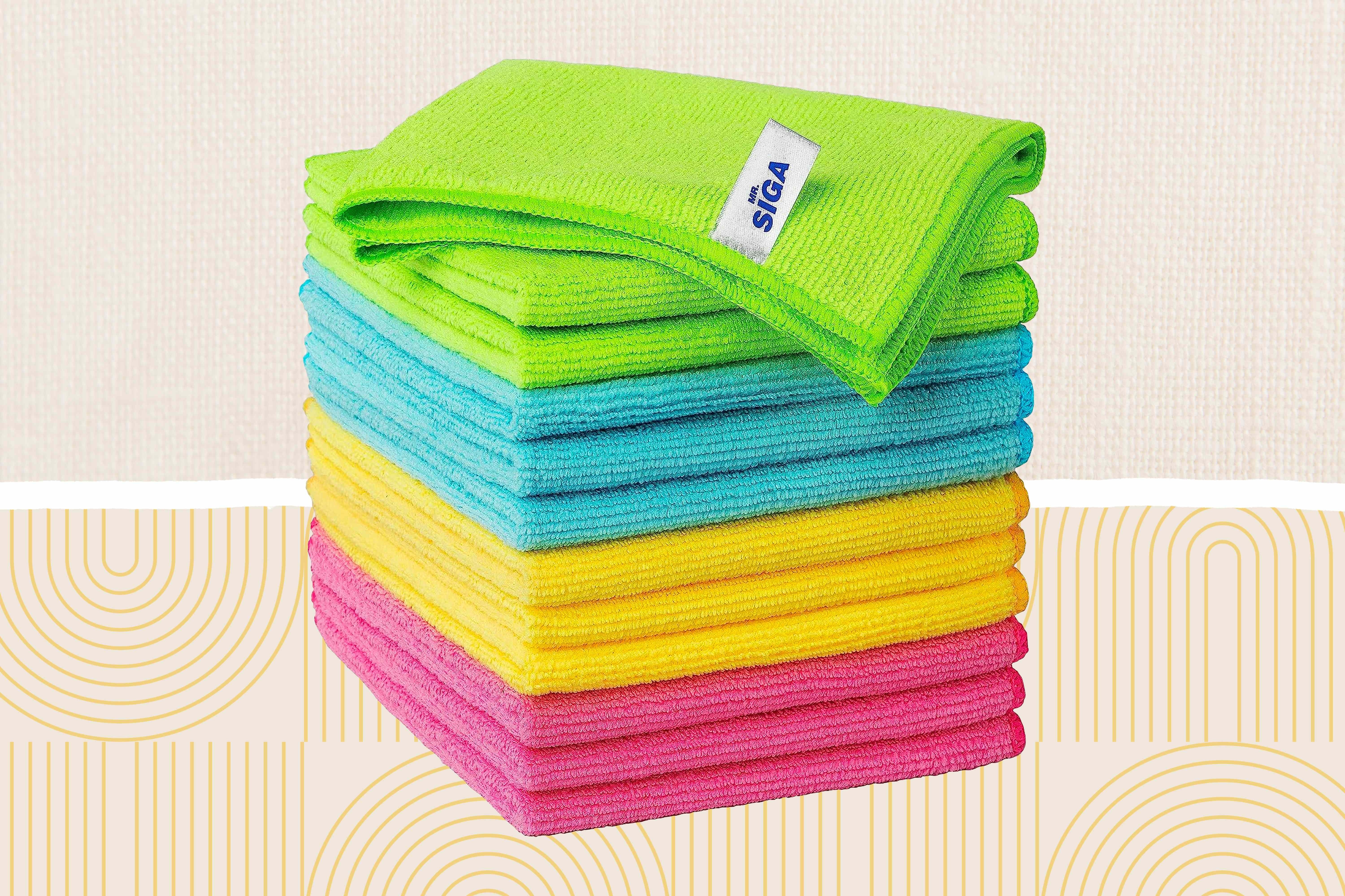 Choose microfiber cloths by their intended task: Choose a cleaning cloth for its surface
