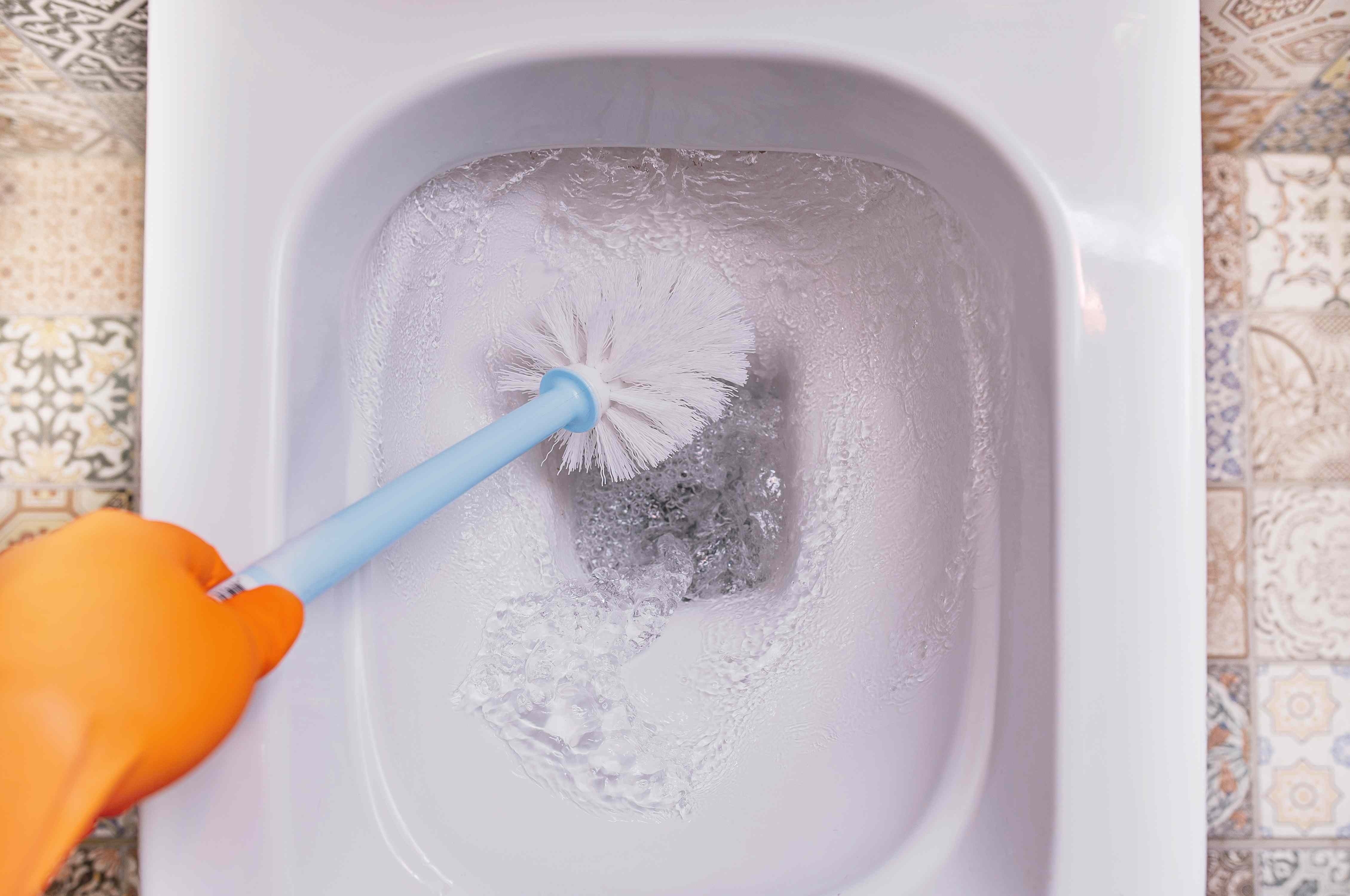 Choose a cleaning brush for the surface: Choose a toilet brush that can be maintained