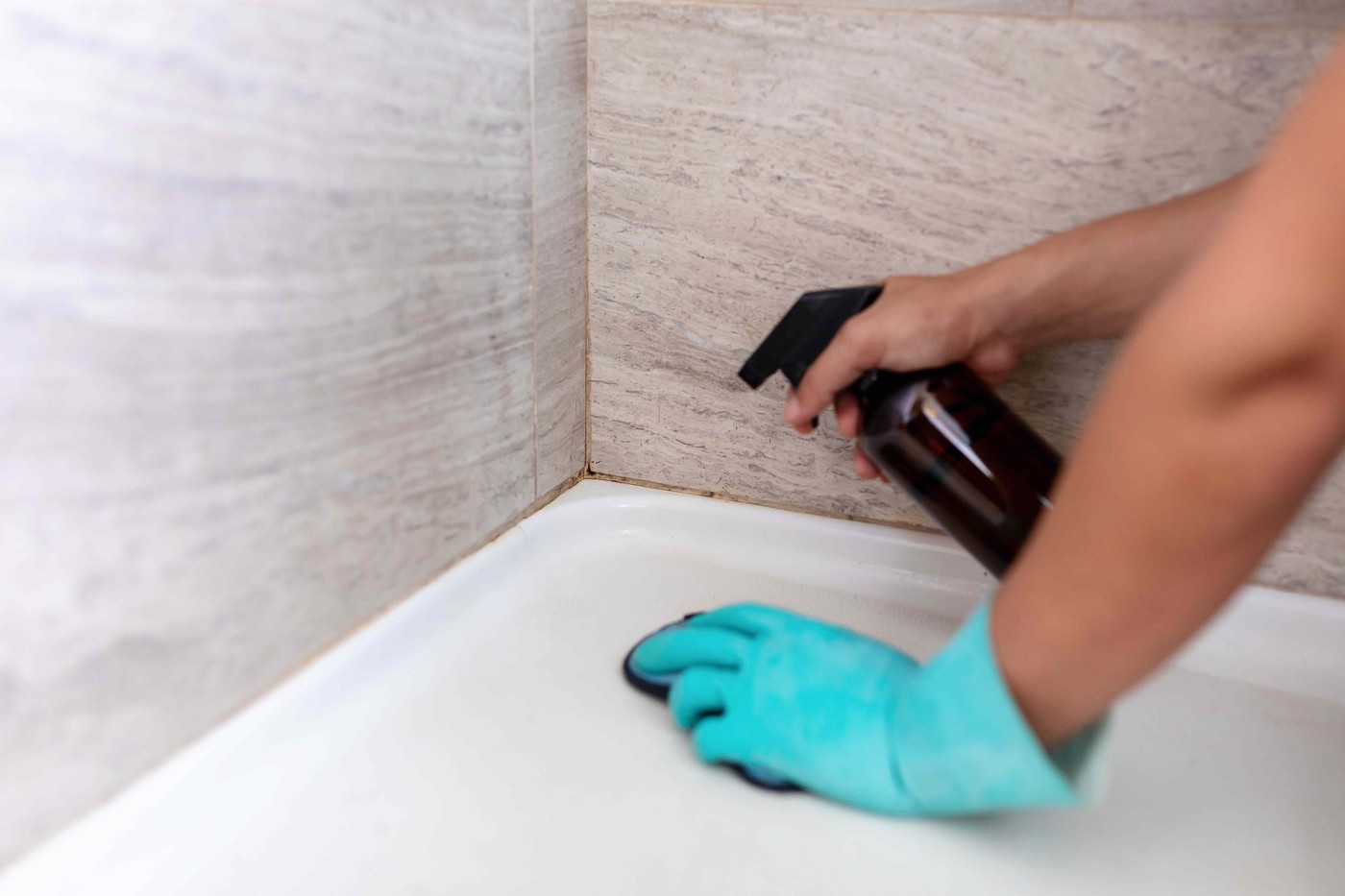 Reduce moisture before grout needs heavy scrubbing