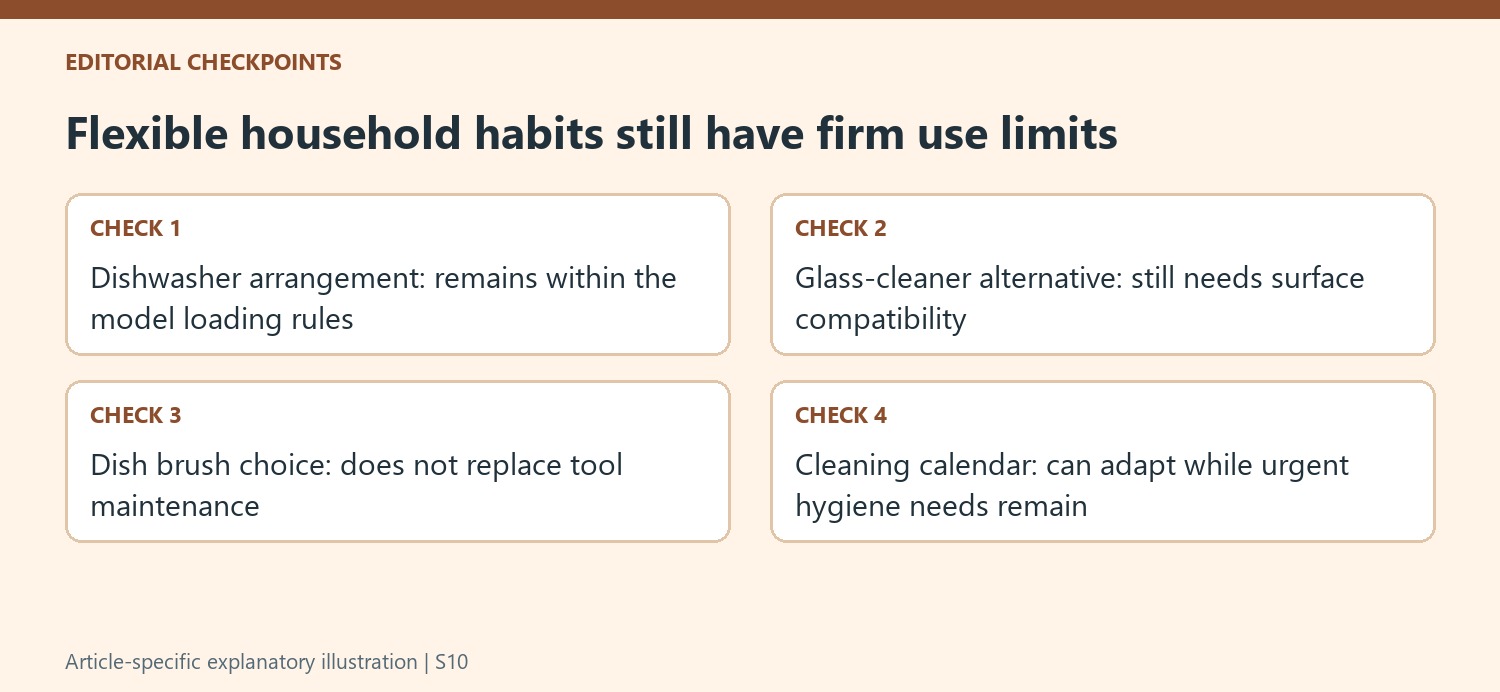 Flexible household habits still have firm use limits