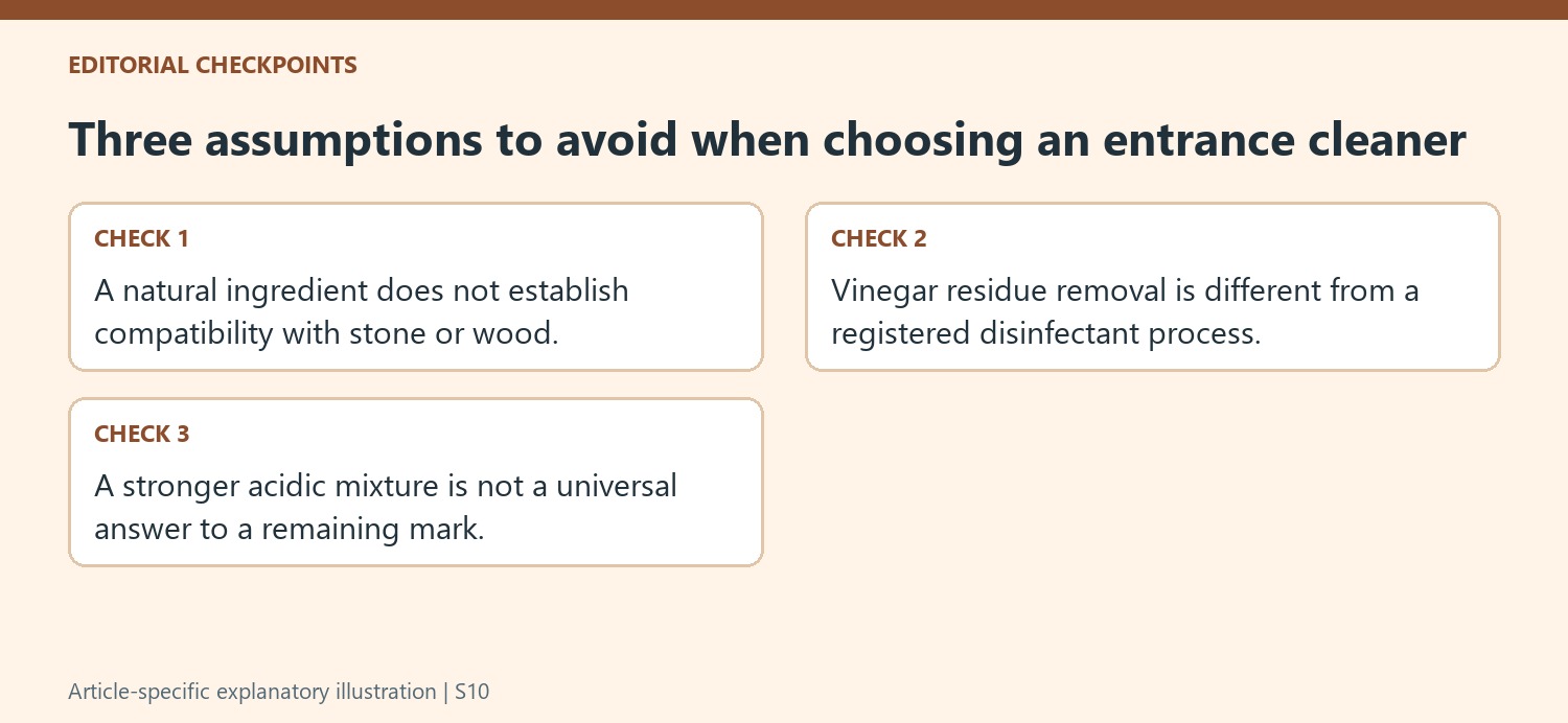 Three assumptions to avoid when choosing an entrance cleaner