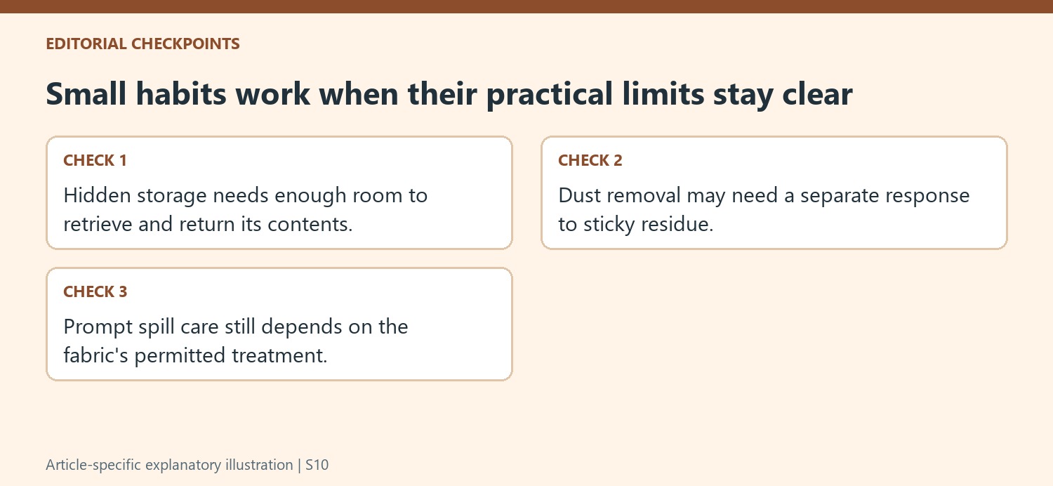 Small habits work when their practical limits stay clear