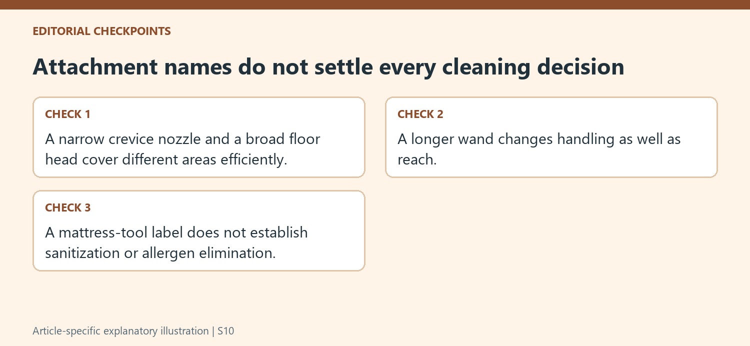 Attachment names do not settle every cleaning decision
