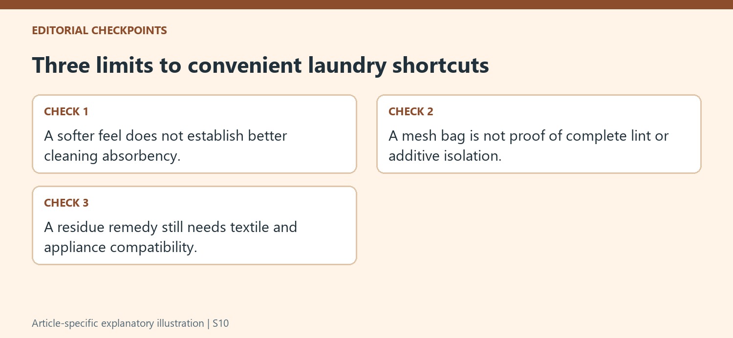 Three limits to convenient laundry shortcuts