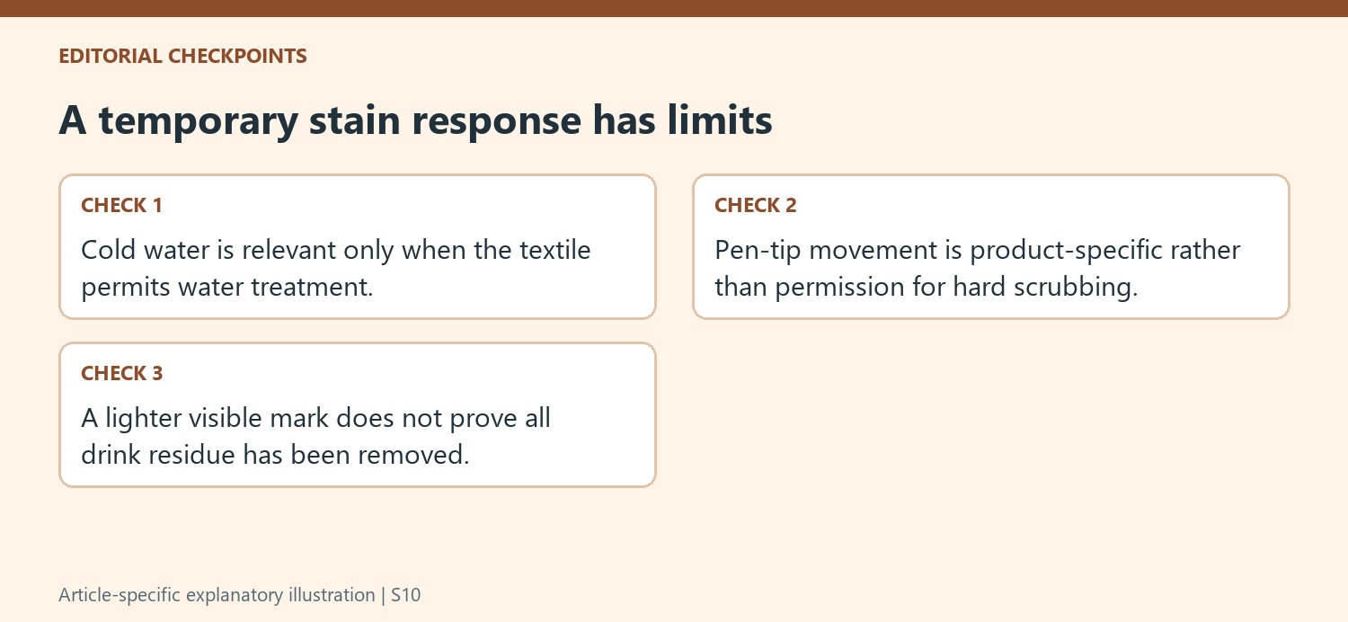 A temporary stain response has limits