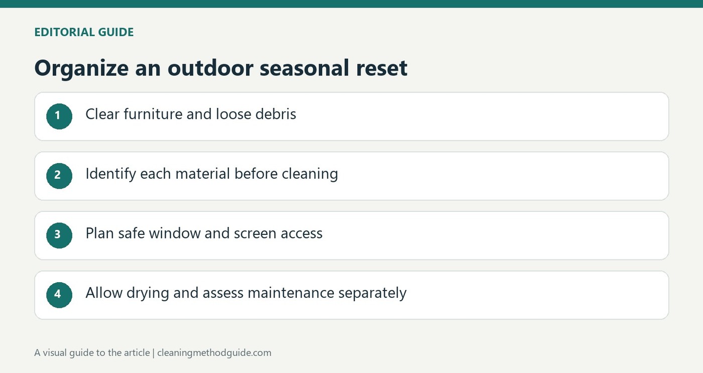 Choose a Suitable Weather Window for Outdoor Cleaning