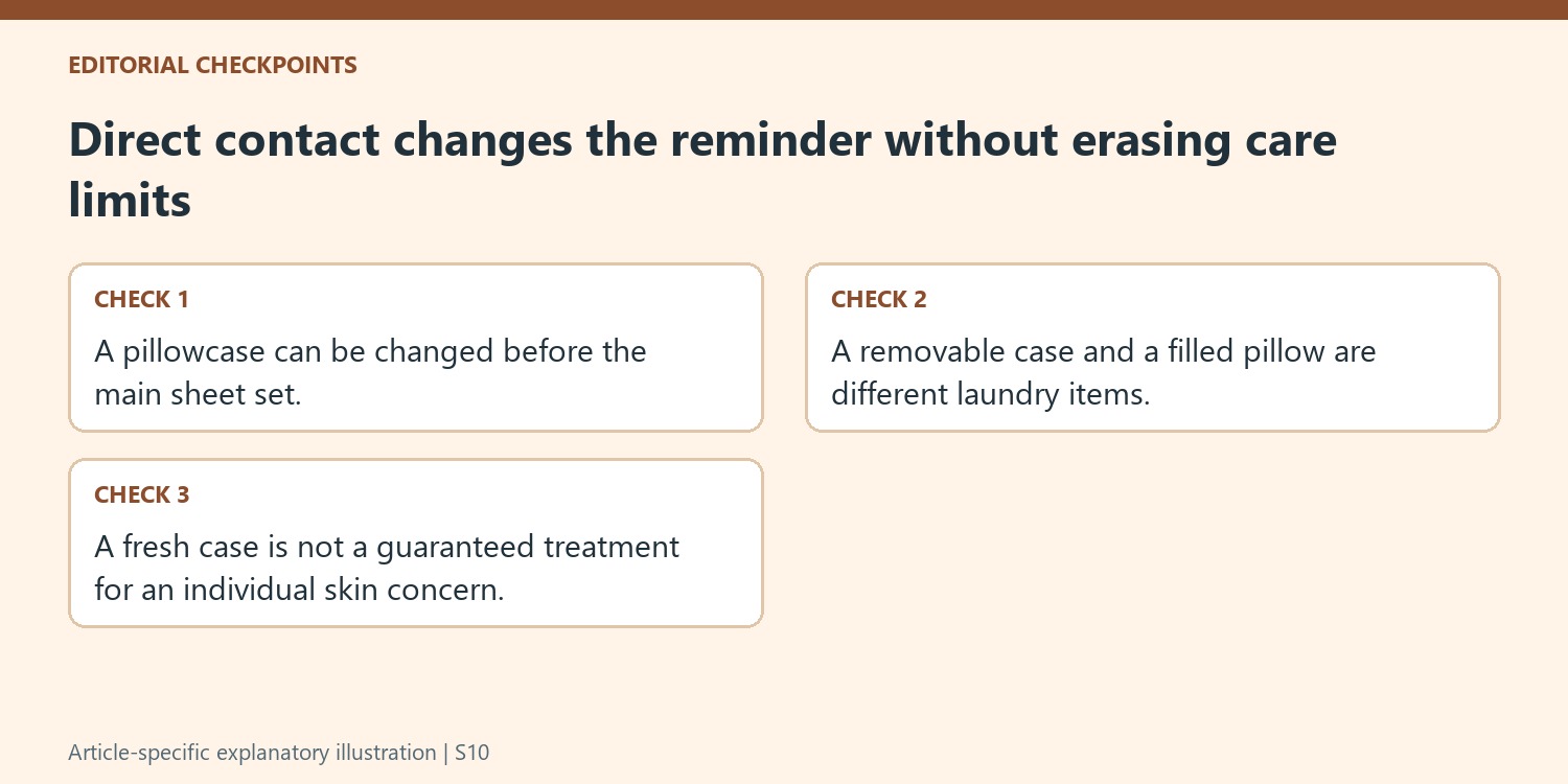 Direct contact changes the reminder without erasing care limits
