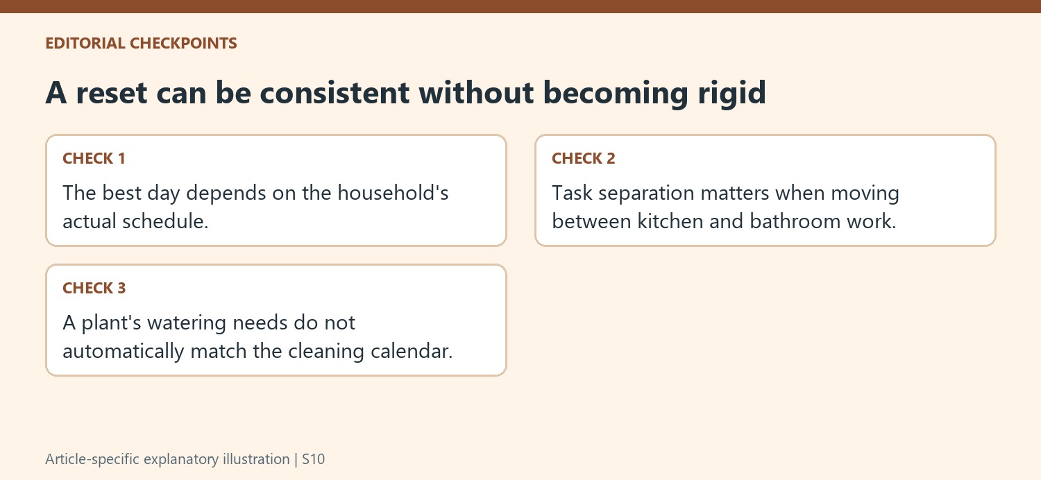 A reset can be consistent without becoming rigid