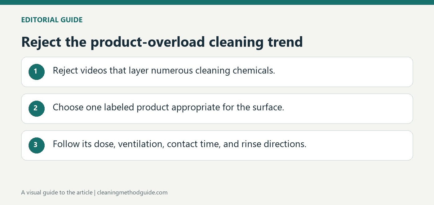 Reject the product-overload cleaning trend
